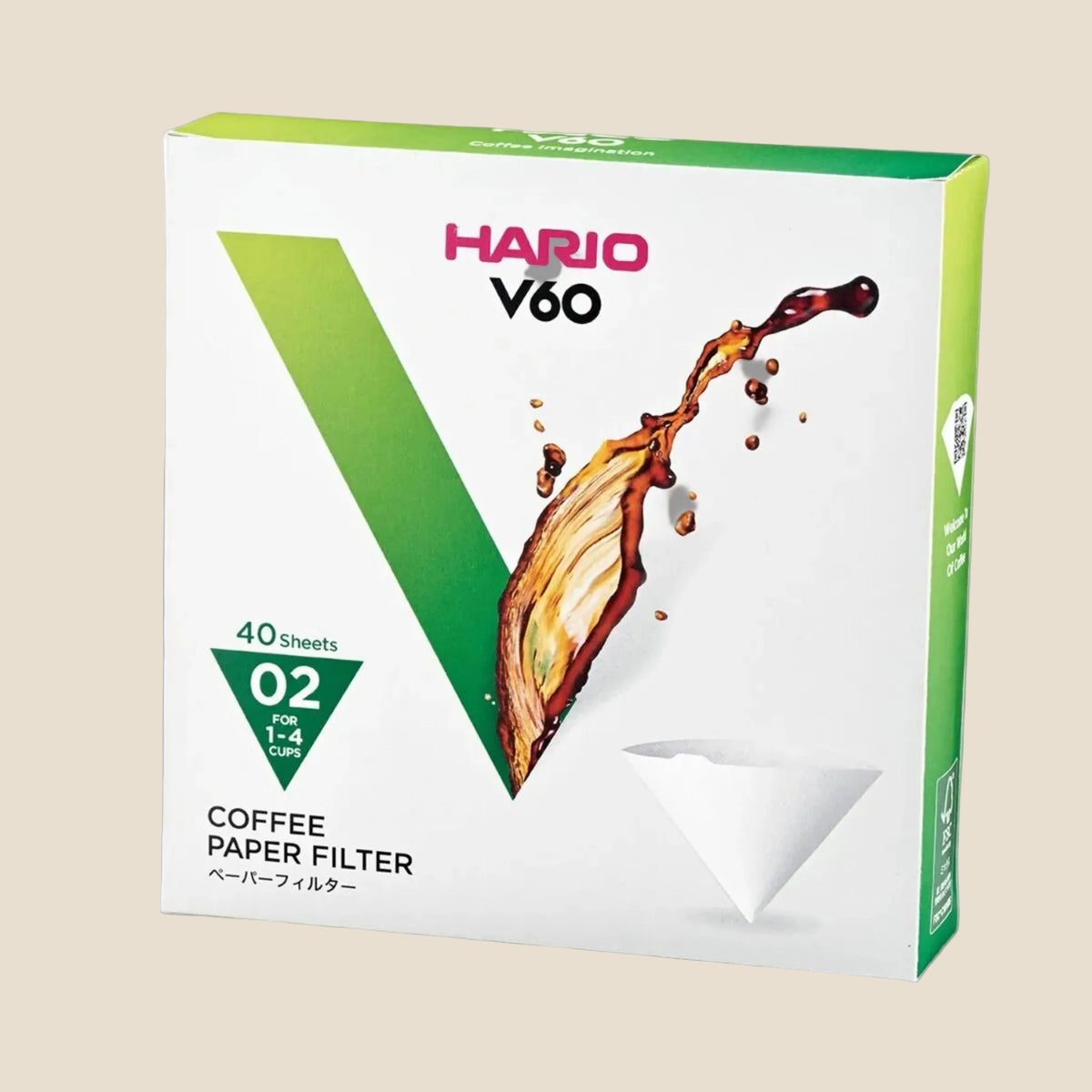 HARIO V60-02 COFFEE FILTERS - 40 PCS