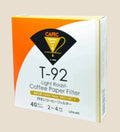CAFEC T-92 Light Roast Coffee Paper Filter 2-4 Cup – 40 stk